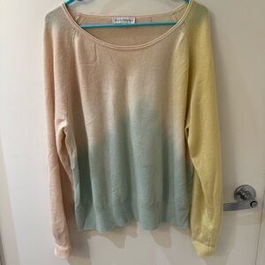 Ombré tie-dye White + Warren sweater